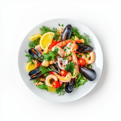 Фирменное блюдо Морской гриль прованс - купить в Цамаде